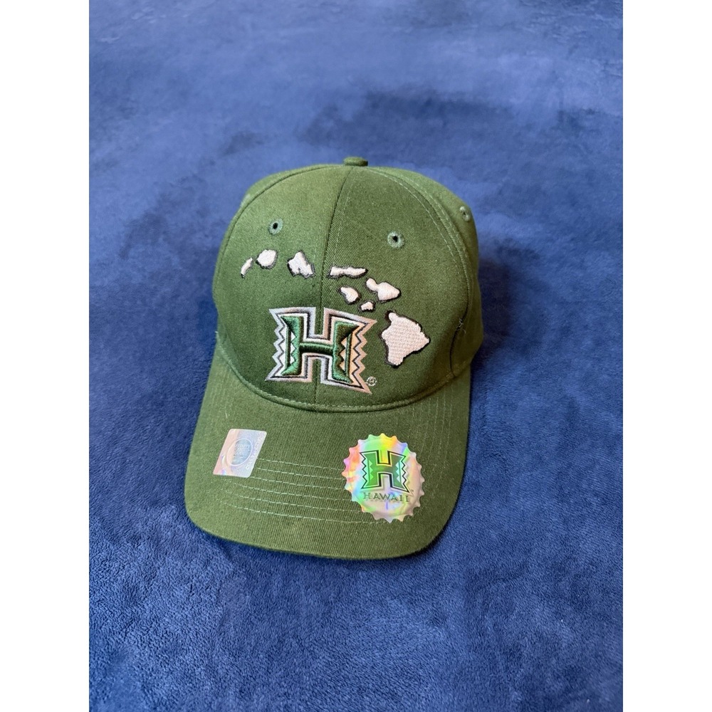 Vtg university Hawaii Rainbow Warriors nike Team retro Hat cap Grn Flexfit S/M
